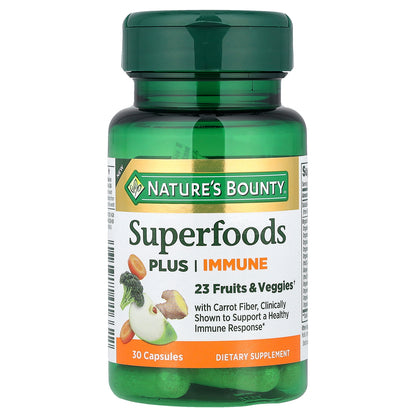 Nature's Bounty, Superfoods Plus Immune, 30 Capsules