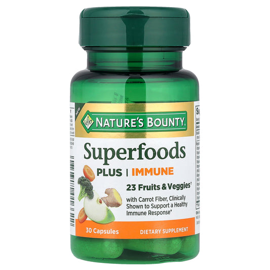 Nature's Bounty, Superfoods Plus Immune, 30 Capsules