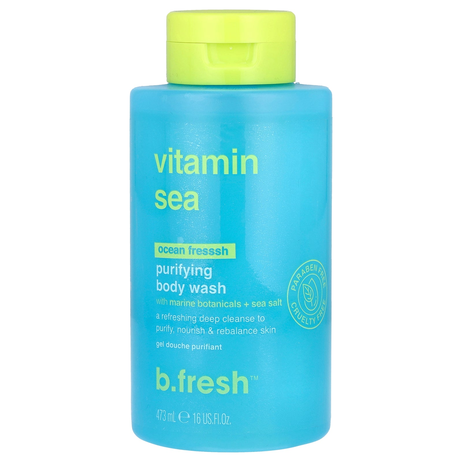 b.fresh, Vitamin Sea, Purifying Body Wash, Ocean Fresssh, 16 fl oz (473 ml)