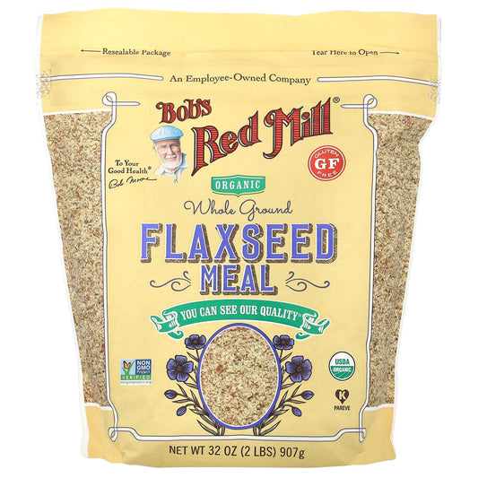 Bob's Red Mill, Organic Flaxseed Meal, Whole Ground, 32 oz (907 g)