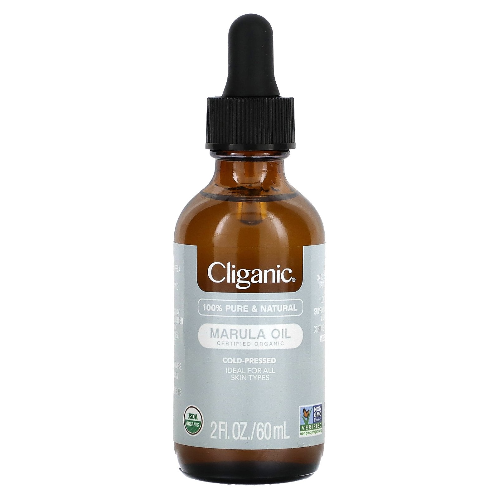 Cliganic, 100% Pure & Natural, Marula Oil, 2 fl oz (60 ml)