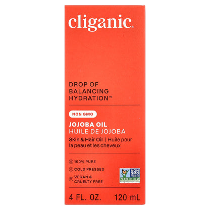 Cliganic, Jojoba Oil, For Oily & Combination Skin, 4 fl oz (120 ml)