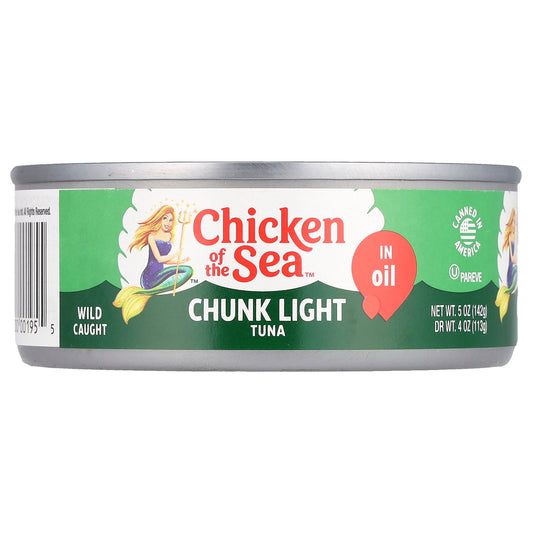 Chicken of the Sea, Chunk Light Tuna in Oil, 5 oz (142 g)