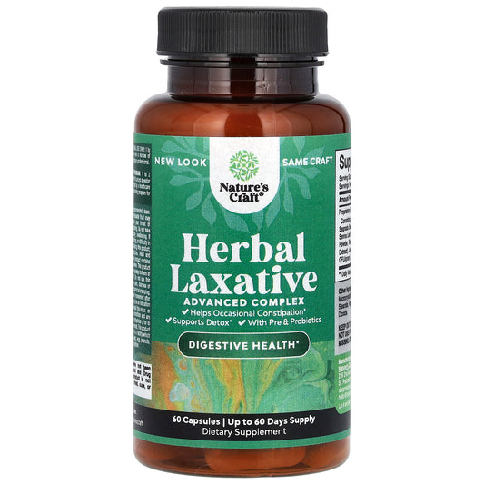 Nature's Craft, Herbal Laxative, 60 Capsules