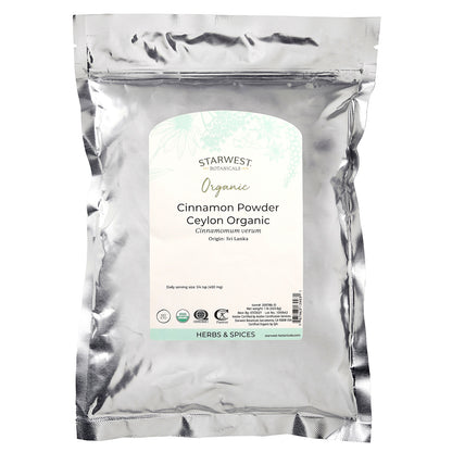 Starwest Botanicals, Organic Ceylon Cinnamon Powder , 1 lb (453.6 g)