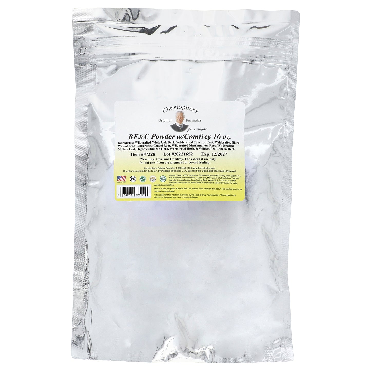 Christopher's Original Formulas, BF & C Powder w/Comfrey, 16 oz