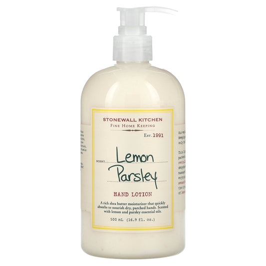 Stonewall Kitchen, Hand Lotion, Lemon Parsley, 16.9 fl oz (500 ml)