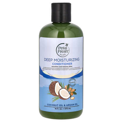 Petal Fresh, Pure, Deep Moisturizing Conditioner, Coconut Oil & Argan Oil, 16 fl oz (475 ml)