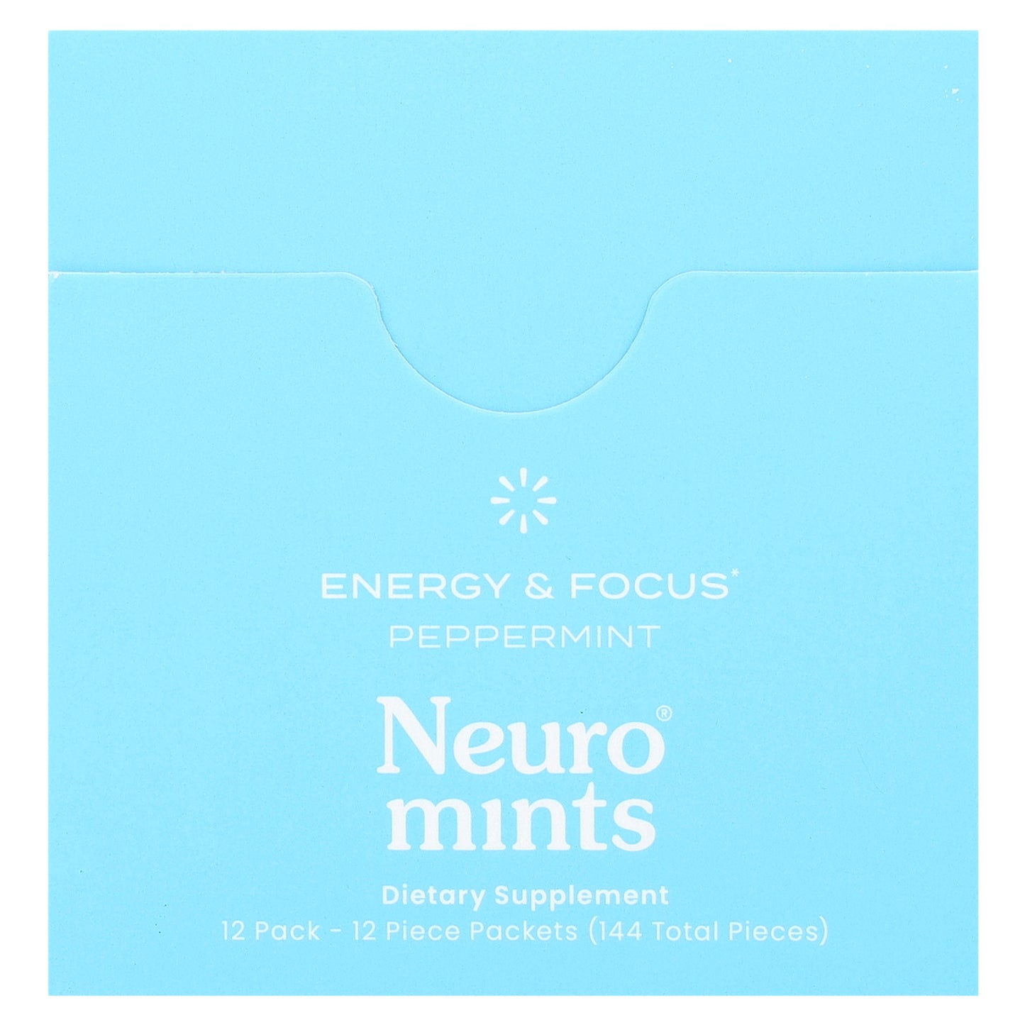 NeuroGum, NeuroMints, Energy & Focus, Peppermint, 12 Packs, 12 Pieces Each