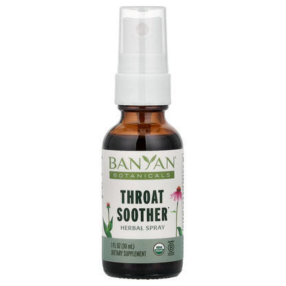 Banyan Botanicals, Throat Soother Herbal Spray, 1 fl oz (30 ml)