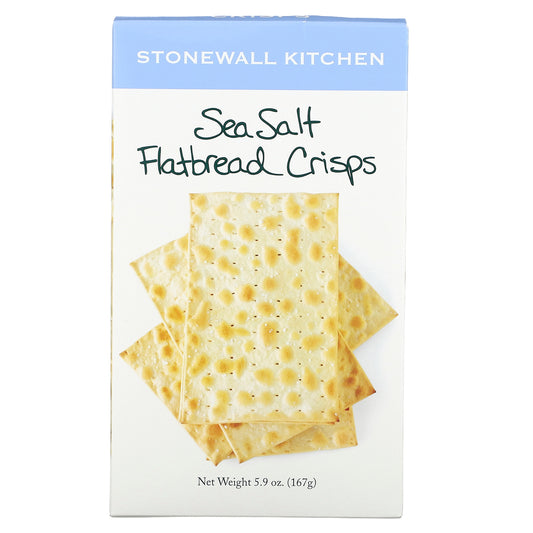 Stonewall Kitchen, Sea Salt Flatbread Crisps, 5.9 oz (167 g)