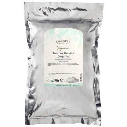 Starwest Botanicals, Organic Juniper Berries, 1 lb (453.6 g)