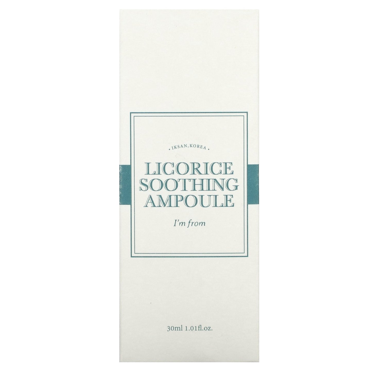 I'm From, Licorice Soothing Ampoule, 1.01 fl oz (30 ml)