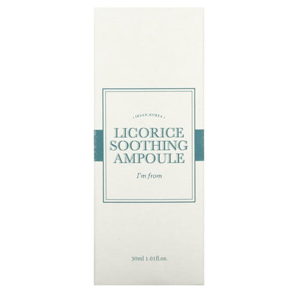 I'm From, Licorice Soothing Ampoule, 1.01 fl oz (30 ml)