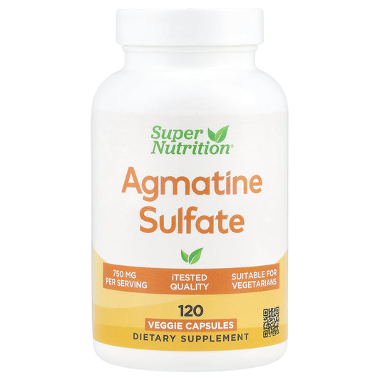 Super Nutrition, Agmatine Sulfate, 750 mg, 120 Veggie Capsules