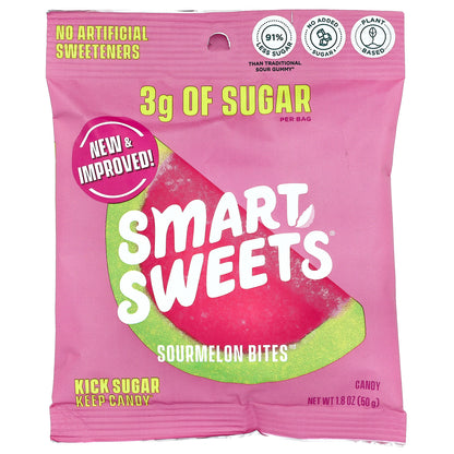 SmartSweets, Sourmelon Bites™, Watermelon, 1.8 oz (50 g)