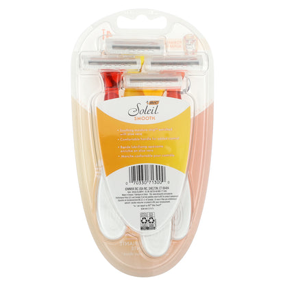 BIC, Soleil Smooth, Disposable Razors, 4 Disposable Razors