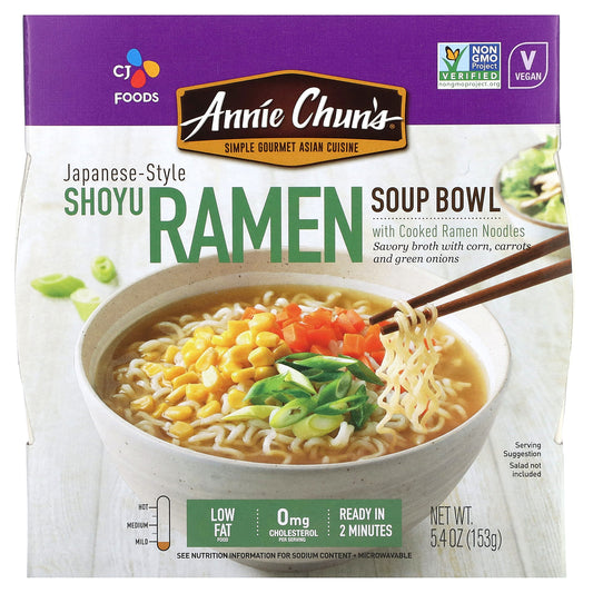 Annie Chun's, Japanese-Style, Ramen Soup Bowl, Shoyu, Mild, 5.4 oz (153 g)