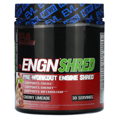 EVLution Nutrition, ENGN Shred, Pre-Workout Engine Shred, Cherry Limeade, 8.8 oz (249 g)