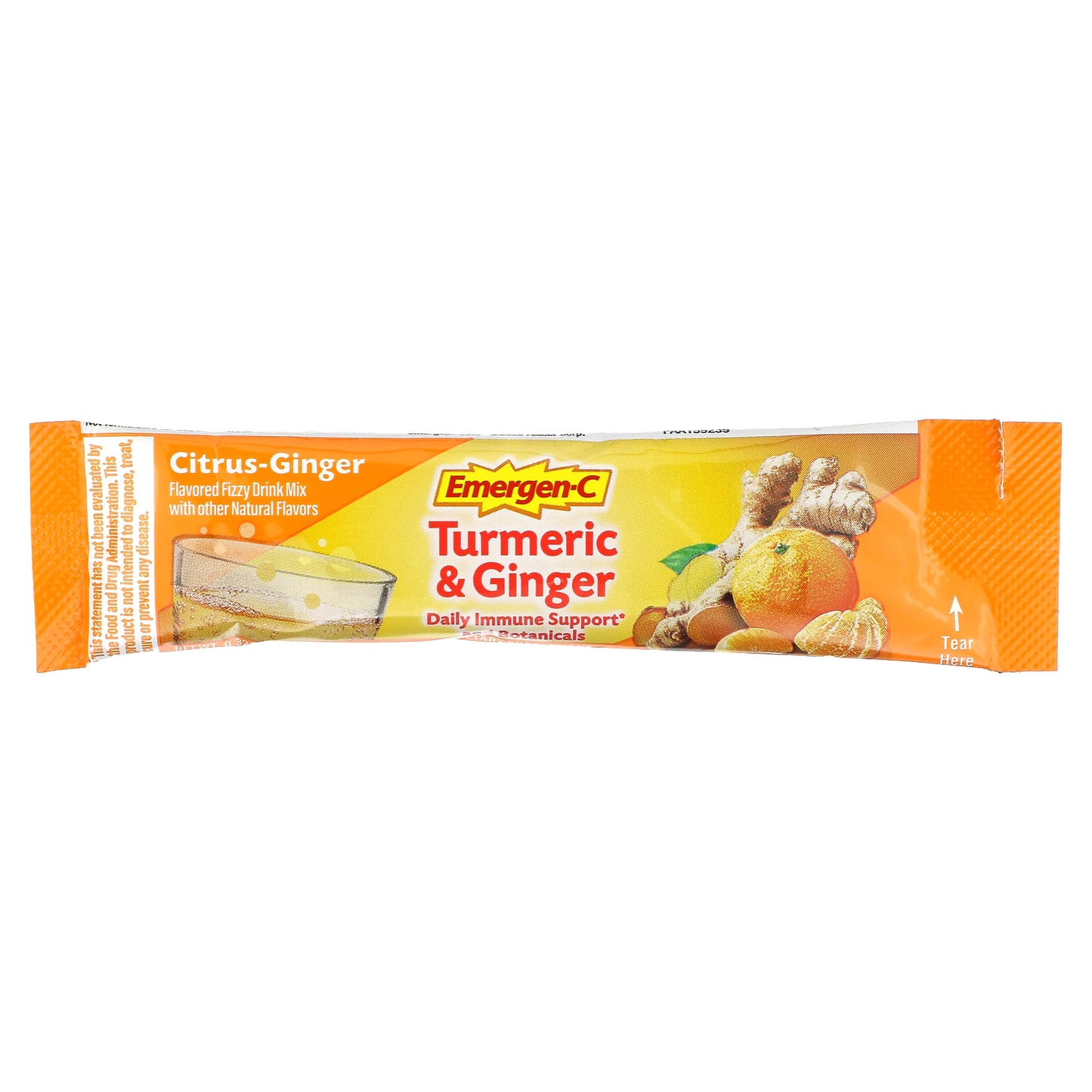 Emergen-C, Turmeric & Ginger, Citrus-Ginger, 18 Packets, 0.32 oz (9 g) Each