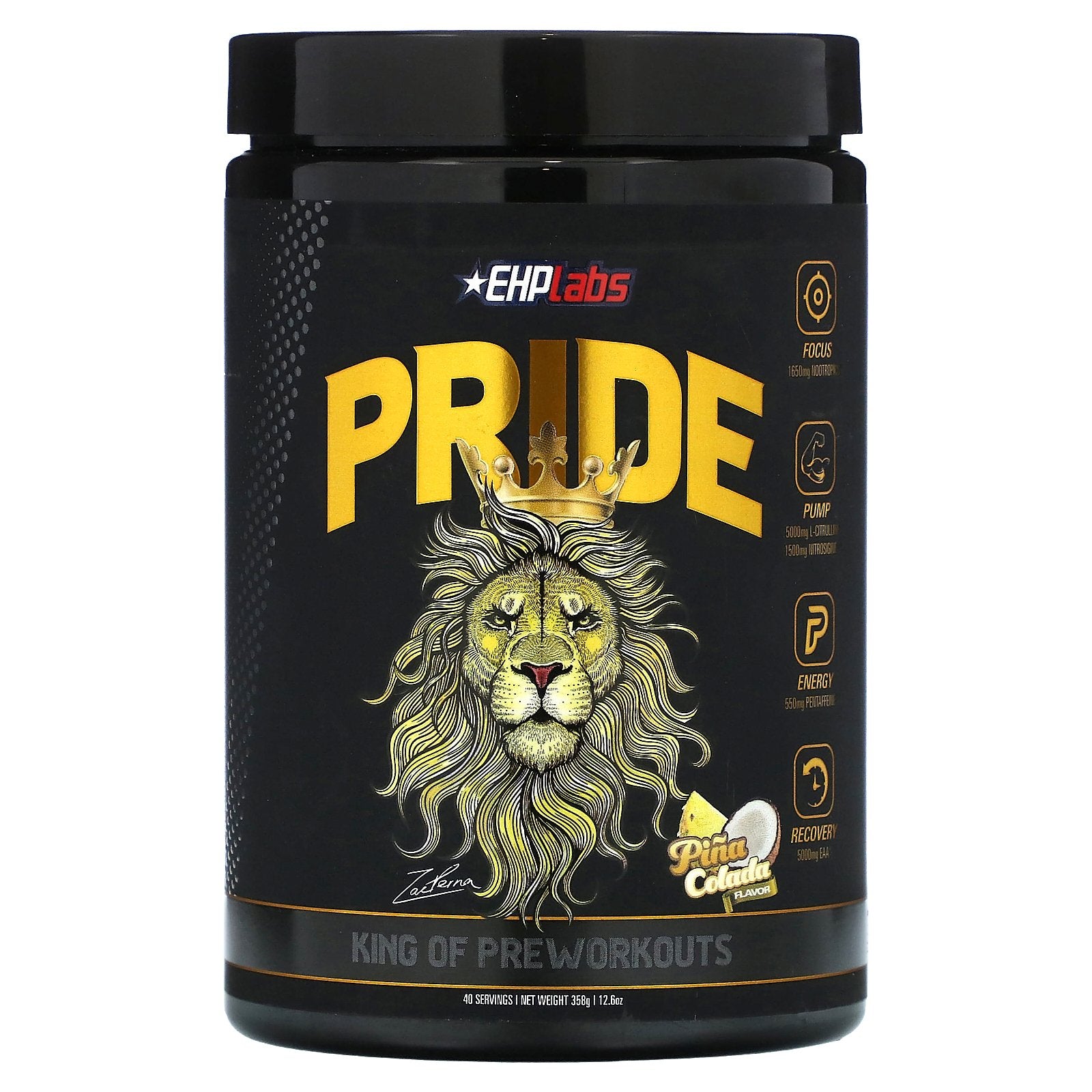 EHPlabs, Pride, King of Pre Workouts, Pina Colada, 12.6 oz (358 g)