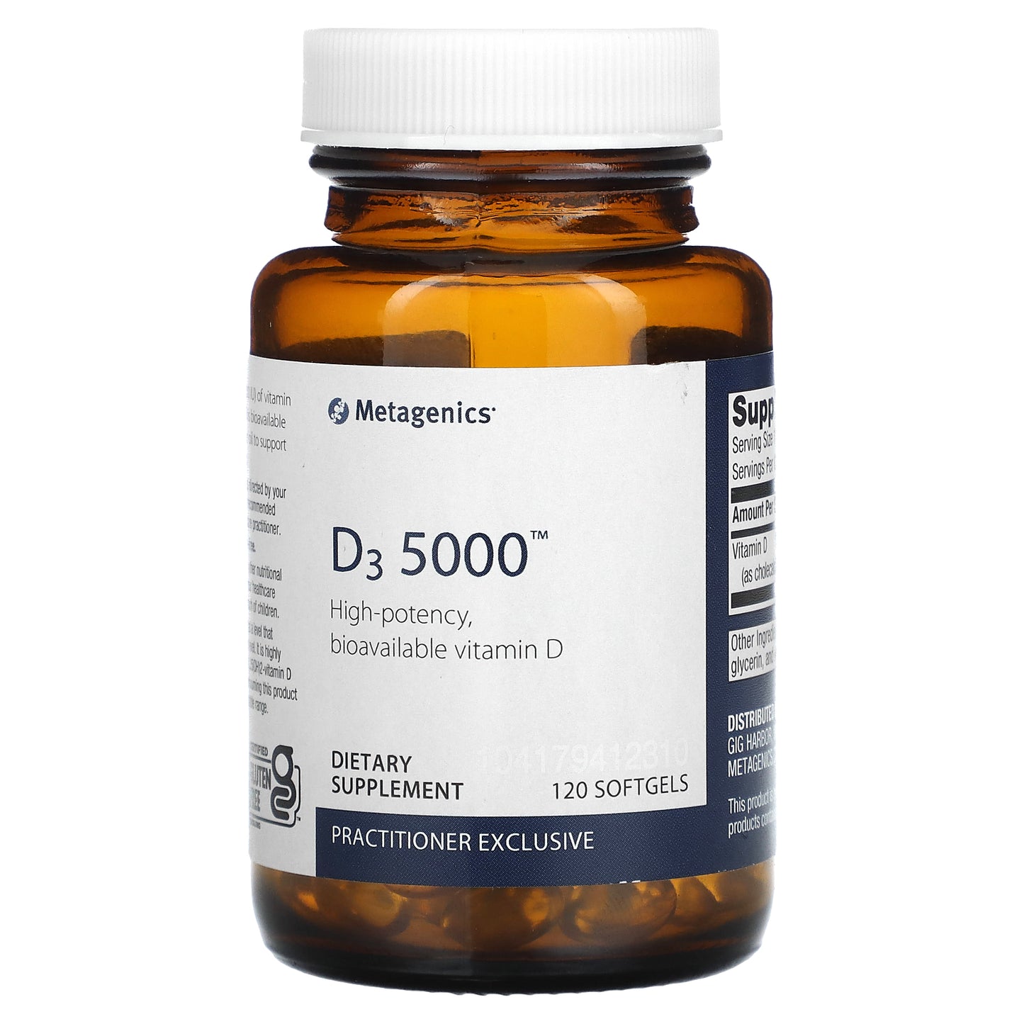 Metagenics, D3 5000, 120 Softgels