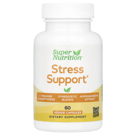 Super Nutrition, Stress Support, 60 Veggie Capsules