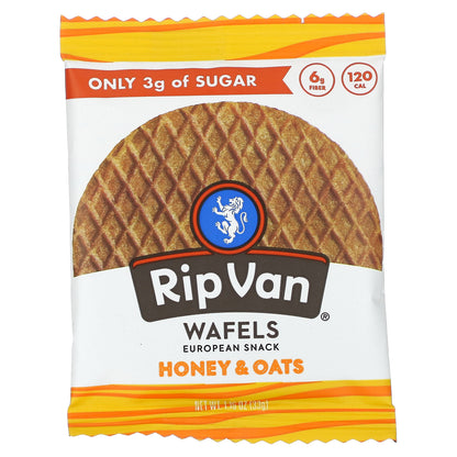 Rip Van Wafels, Honey & Oat, 4 Pack, 1.16 oz (33 g) Each
