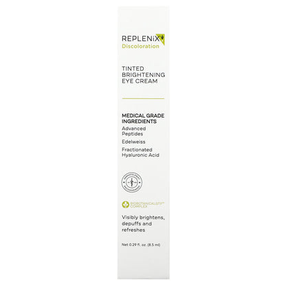 Replenix, Discoloration, Tinted Brightening Eye Cream, Fragrance Free , 0.29 fl oz (8.5 ml)