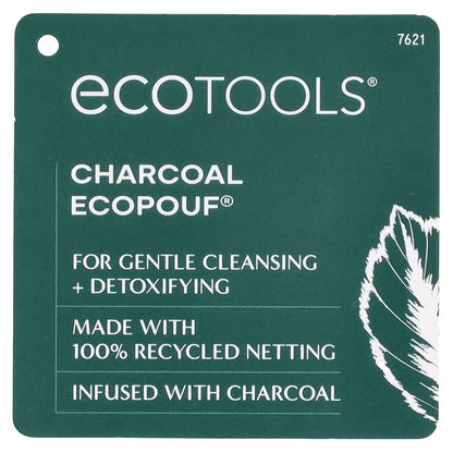EcoTools, Charcoal EcoPouf, Gray, 1 Sponge