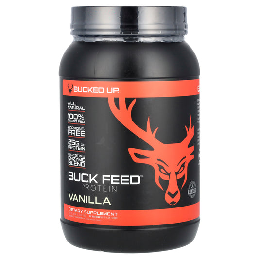 Bucked Up, Buck Feed, Protein, Vanilla, 32.98 oz (935.1 g)