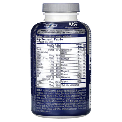 One-A-Day, Men's 50+, Complete Multivitamin, 200 tablets