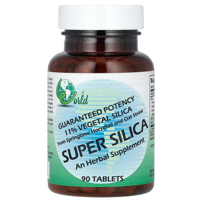 World Organic, Super Silica, 90 Tablets