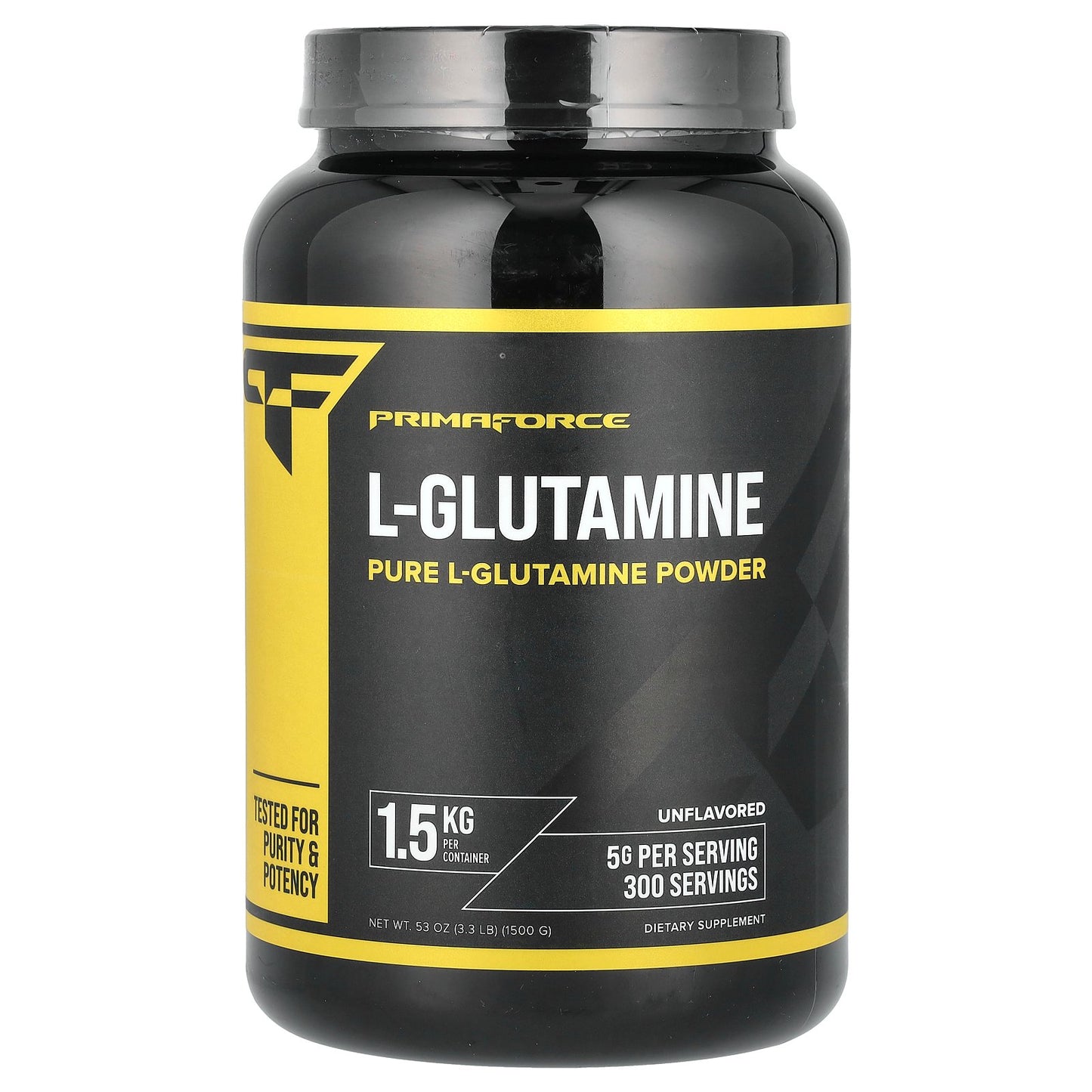 Primaforce, L-Glutamine, Unflavored, 3.3 lb (1,500 g)