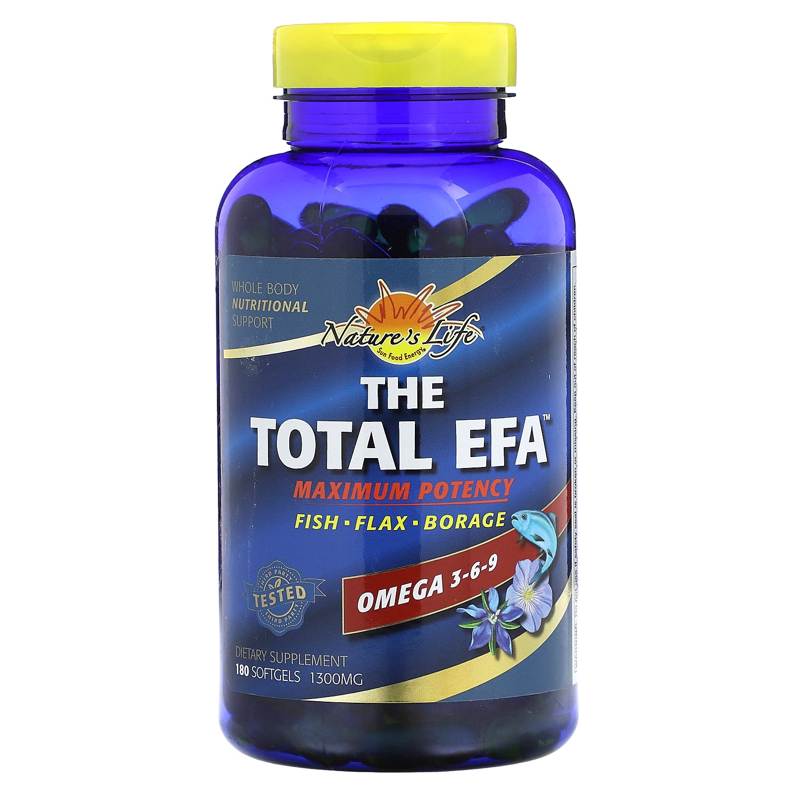 Nature's Life, The Total EFA, Maximum Potency, 180 Softgels