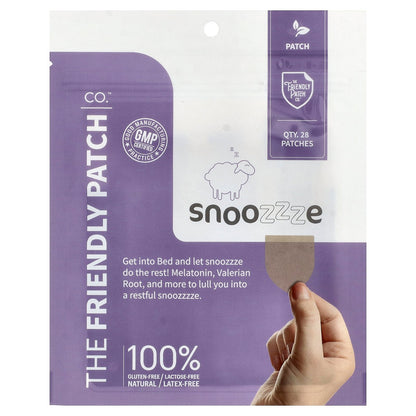 The Friendly Patch, Snoozzze, Melatonin Sleep Patch, 28 Patches