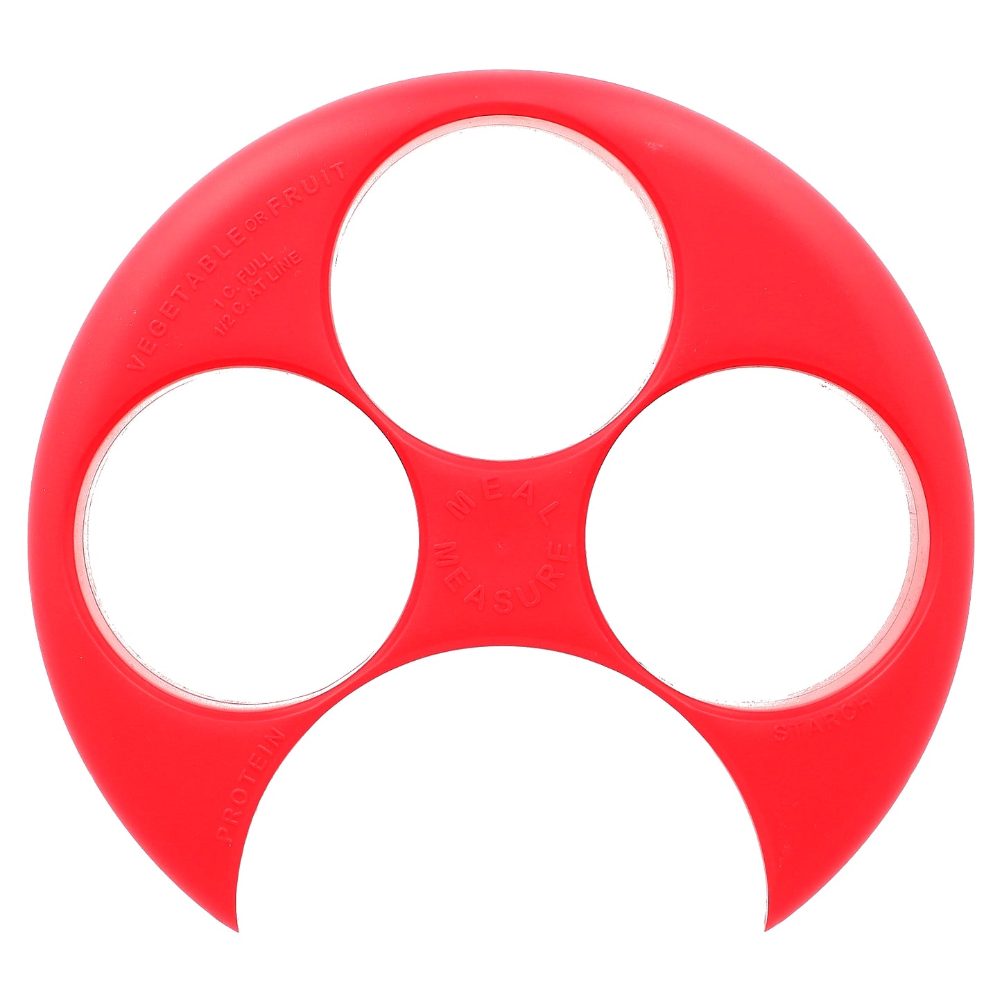 Flents, Meal Measure, Portion Control Plate, Red, 1 Count