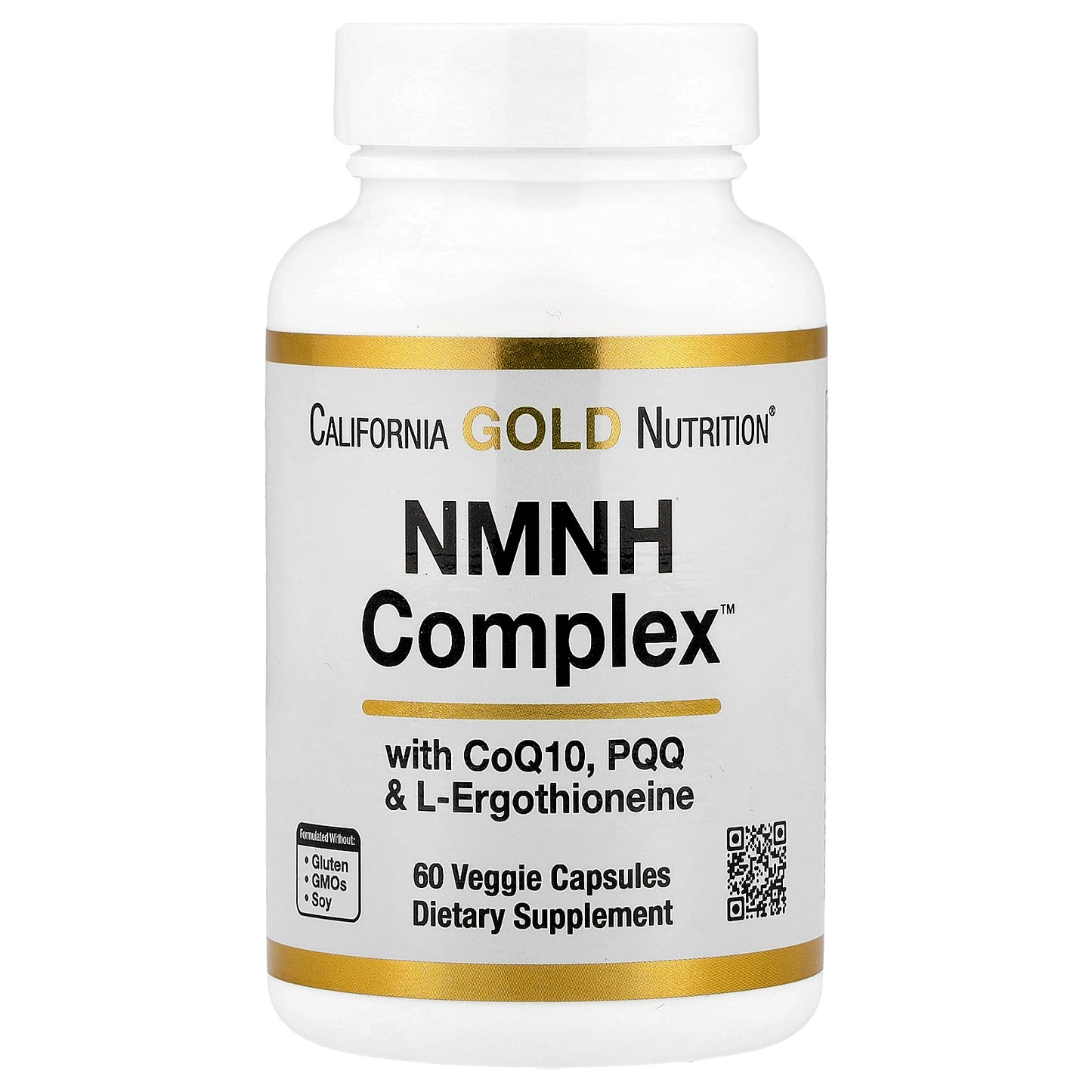 California Gold Nutrition, NMNH Complex, with CoQ10, PQQ & L-Ergothioneine, 60 Veggie Capsules