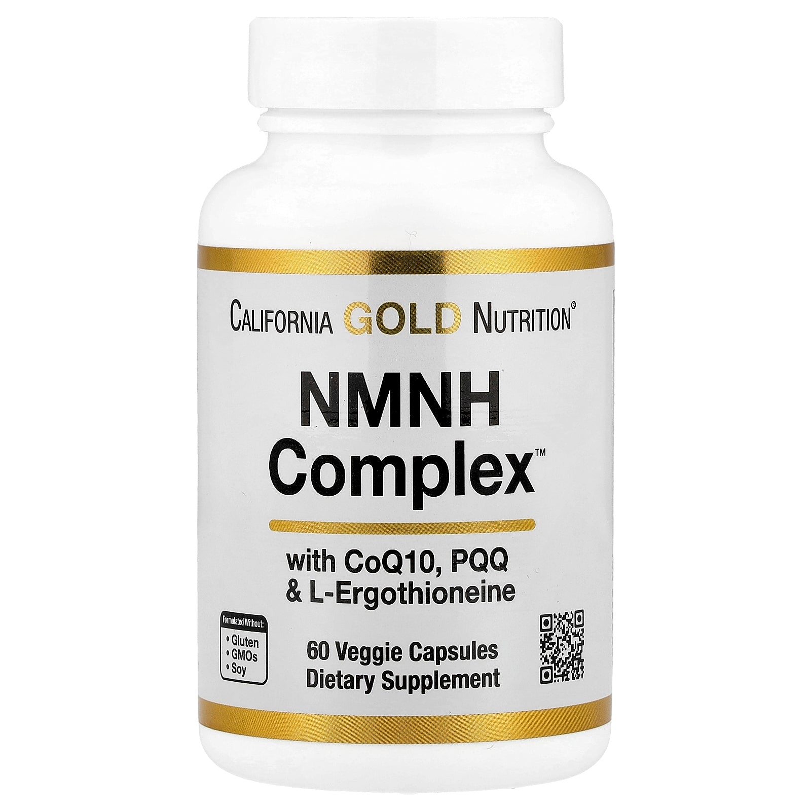 California Gold Nutrition, NMNH Complex, with CoQ10, PQQ & L-Ergothioneine, 60 Veggie Capsules
