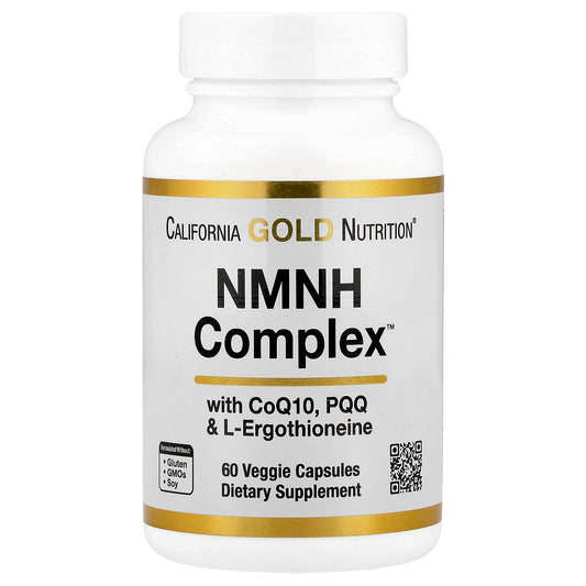 California Gold Nutrition, NMNH Complex, with CoQ10, PQQ & L-Ergothioneine, 60 Veggie Capsules