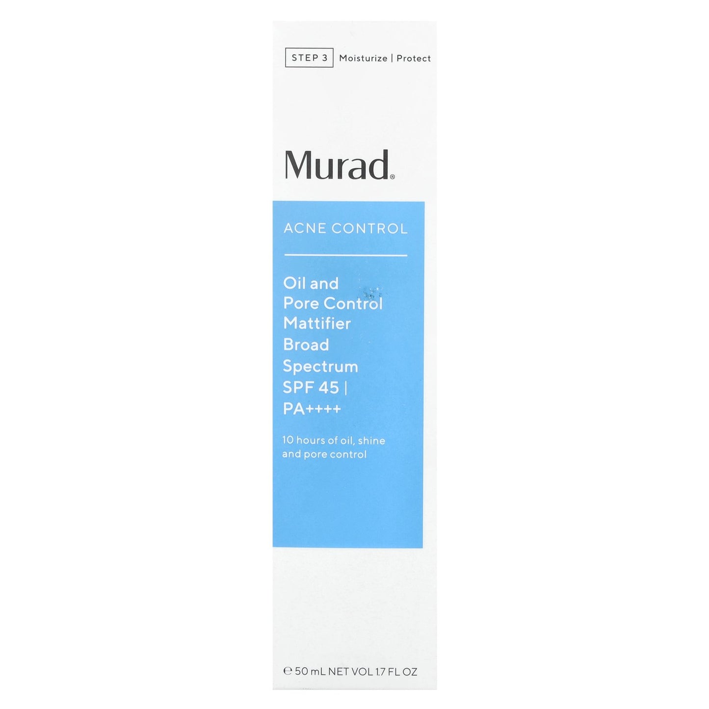 Murad, Acne Control, Oil and Pore Control Mattifier, SPF 45 PA++++, 1.7 fl oz (50 ml)