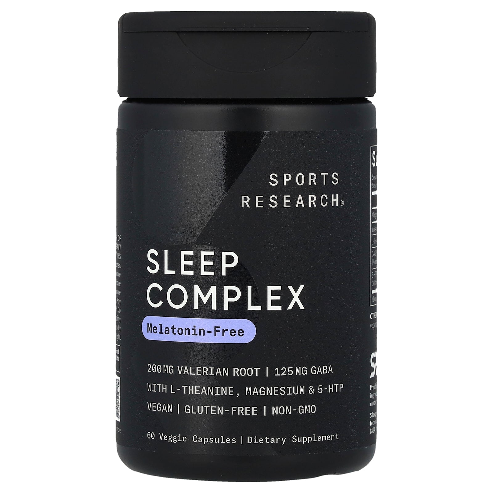 Sports Research, Sleep Complex, Melatonin-Free, 60 Veggie Capsules