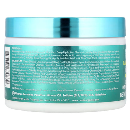 Mielle, Deep Hydration 2-Minute Deep Conditioner, For Dry, Dehydrated Hair, Kalahari Melon & Aloe Vera, 12 oz (340 g)