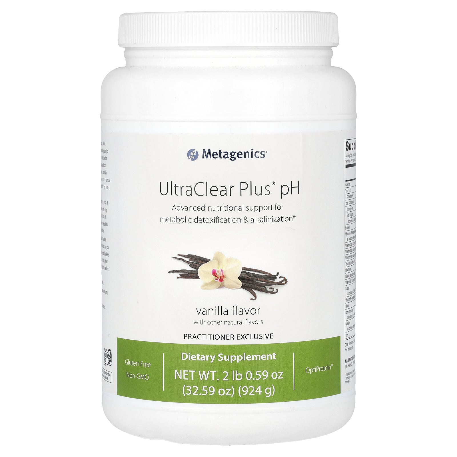 Metagenics, UltraClear Plus pH, Vanilla, 2 lb 0.59 oz (924 g)