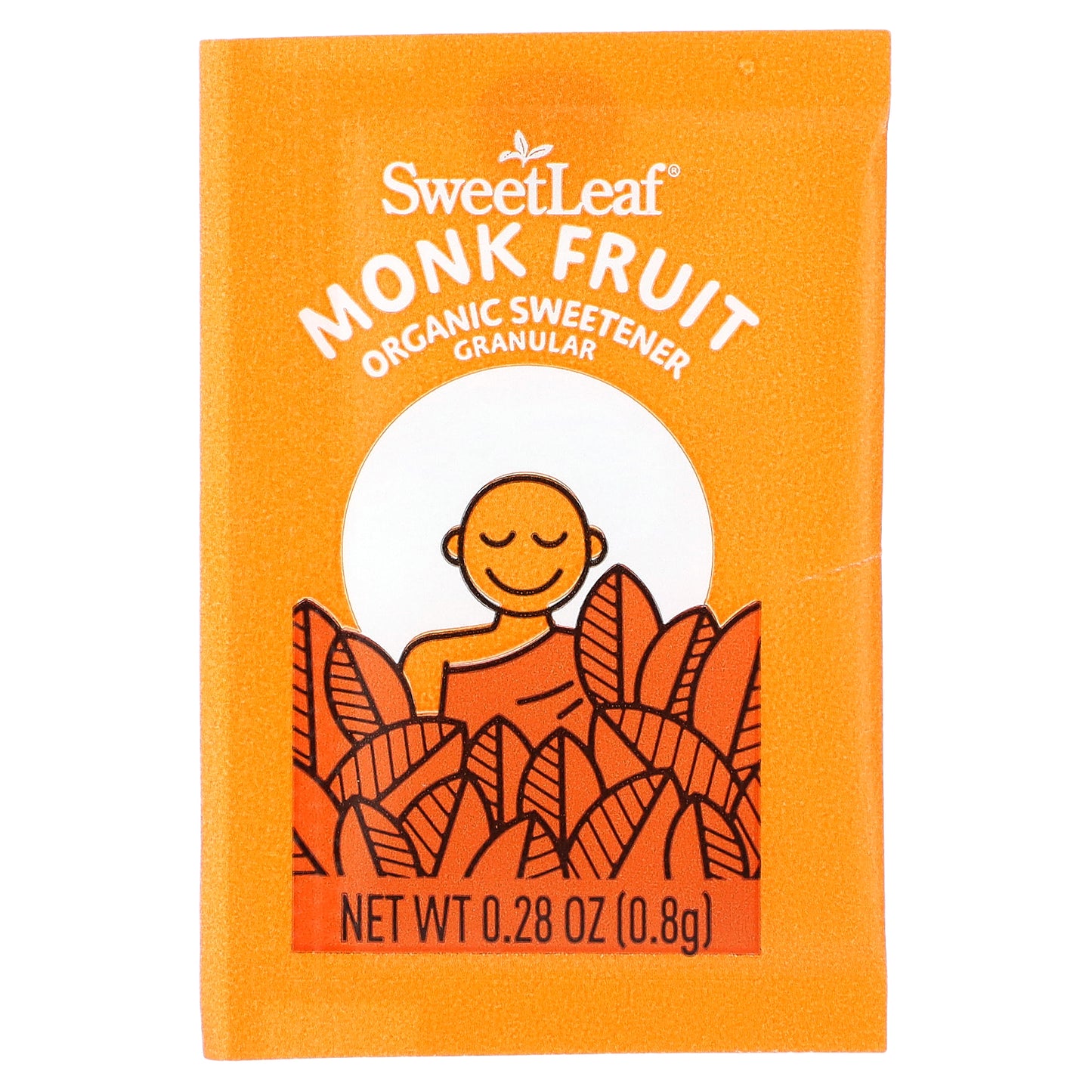 SweetLeaf Stevia, Monk Fruit Organic Sweetener Granular, 40 Packets, 0.28 oz (0.8 g) Each