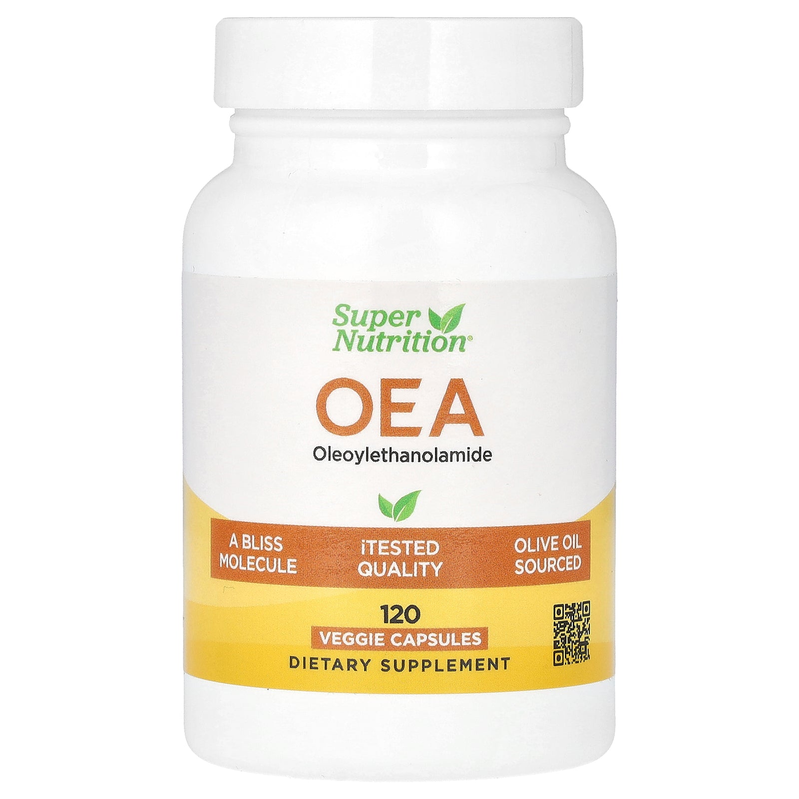 Super Nutrition, OEA Oleoylethanolamide, 125 mg, 120  Veggie Capsules