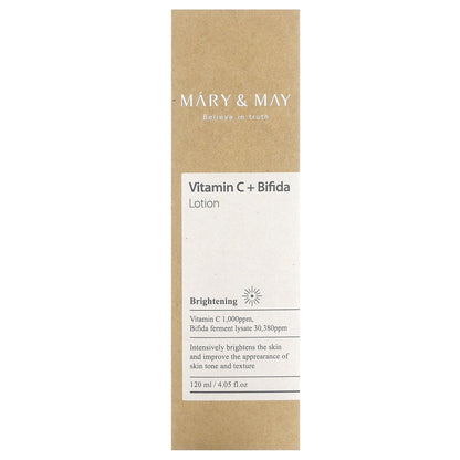 Mary & May, Vitamin C + Bifida, Lotion, 4.05 fl oz (120 ml)