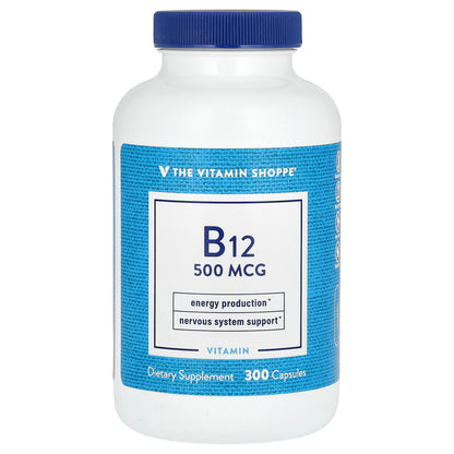 The Vitamin Shoppe, Vitamin B12, 500 mcg, 300 Capsules