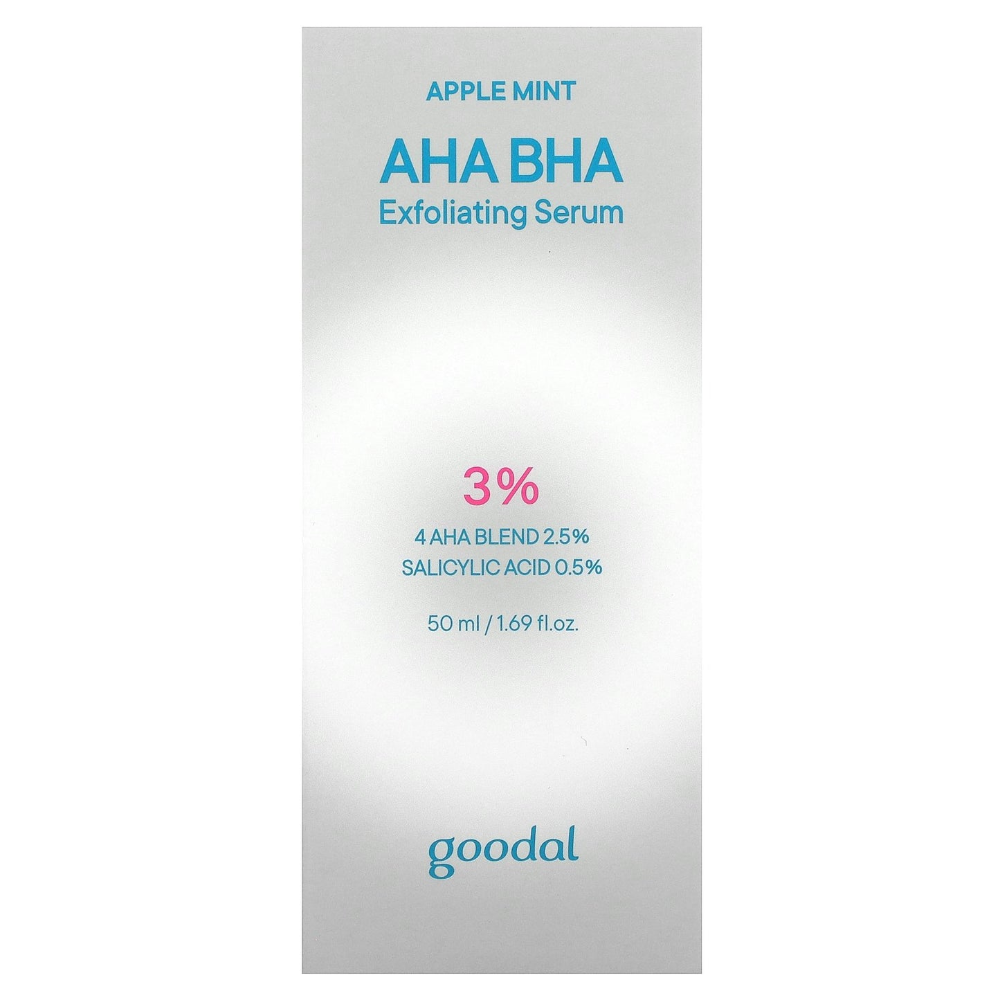 Goodal, AHA BHA 3% Exfoliating Serum, Apple Mint, 1.69 fl oz (50 ml)