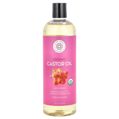 Pure Body Naturals, Organic Castor Oil, 16 fl oz (473 ml)